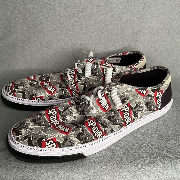 Toms X Marvel Comics Spiderman Shoes SNEAKERS Mens‎ Size 14 Carlo Ortholite main image 7